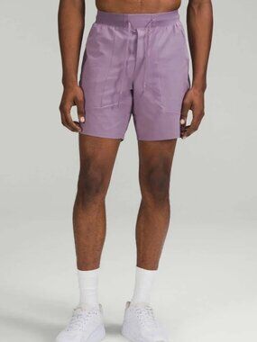 LULULEMON License to Train Linerless Short 7" Purple Ash Sz XS Athletic Training